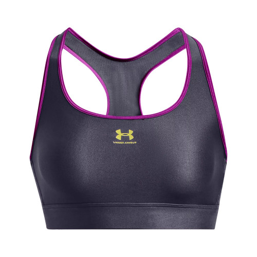 Sports Bra Under Armour Fitness HG Mid Padless Gris Mujer