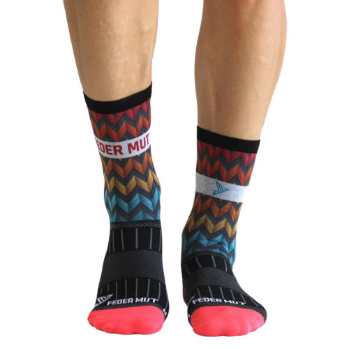 Calcetines Federmut Ciclismo Colorful Zigzag Multicolor 
