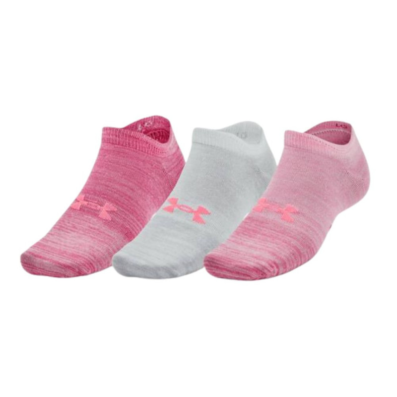Calcetines Under Armour Fitness Essential No Show 3 Pack Rosa