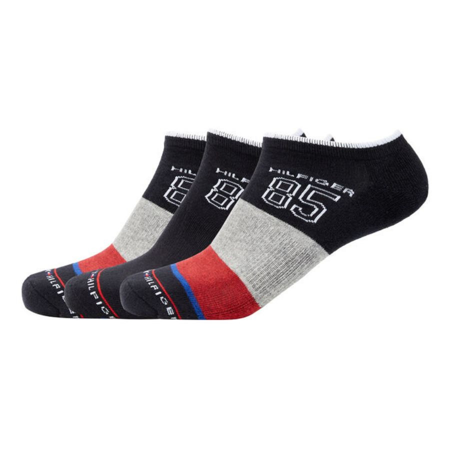 Calcetines Tommy Hilfiger Lifestyle Kneehigh Stripes Gris Hombre